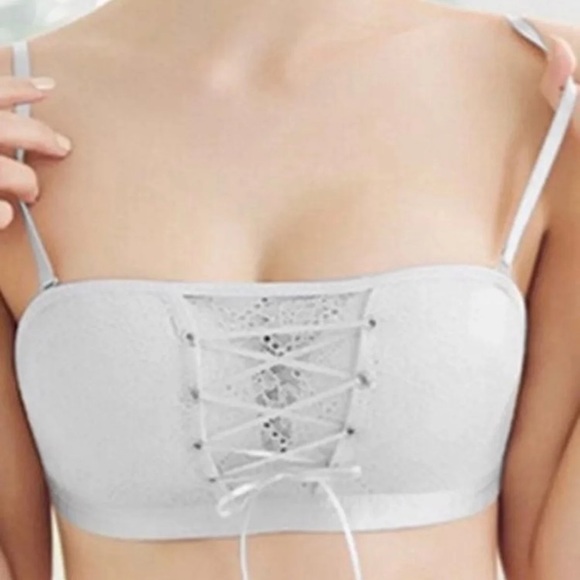 WHITE; Wireless push up bra - Picture 2 of 4